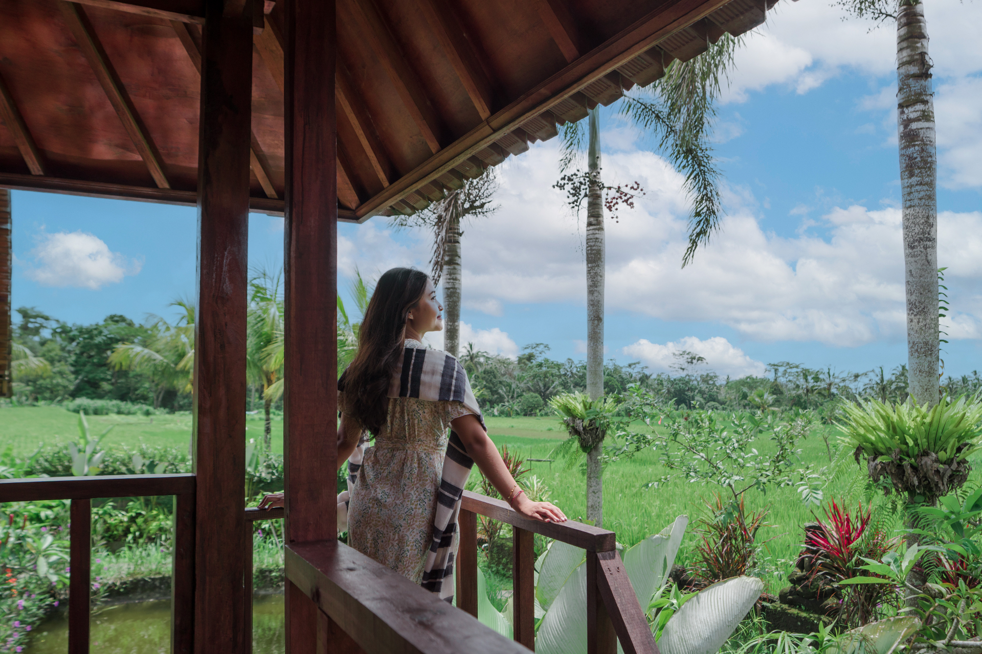 Classic Wooden Room — Balcony View